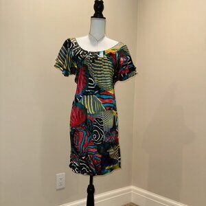 Catherine Malandrino Silk Dress Multicolored